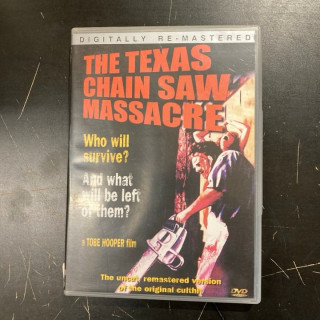 Texasin moottorisahamurhat (1974) DVD (VG/M-) -kauhu-